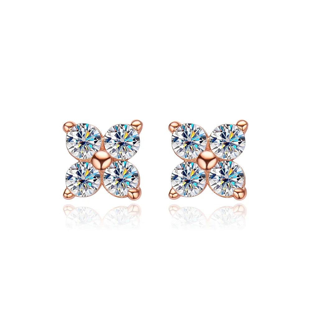 Brinco 4 Pedras Moissanite - Loratta