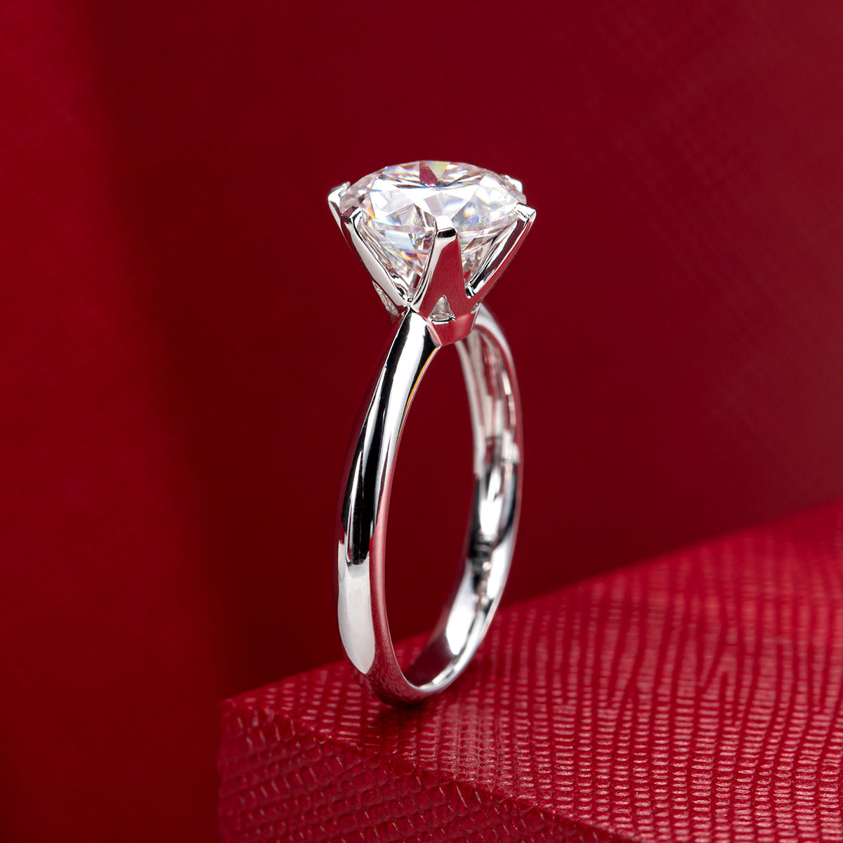 Anel Solitário Brilhante Moissanite - Loratta