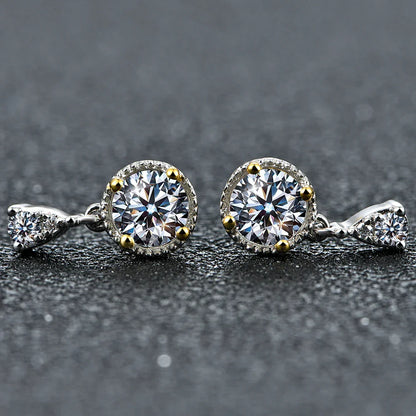 Brinco Pedra Celestial Moissanite - Loratta