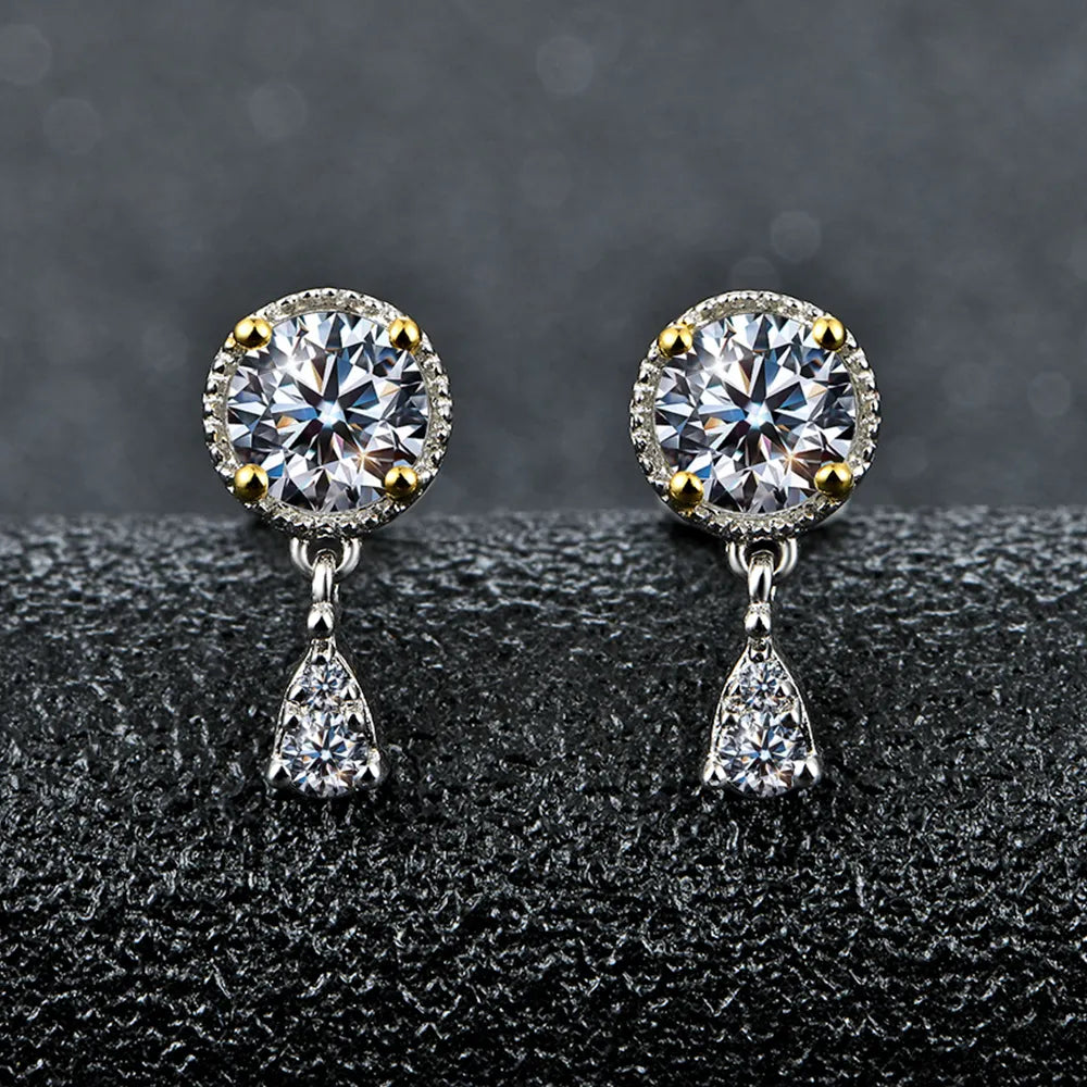 Brinco Pedra Celestial Moissanite - Loratta