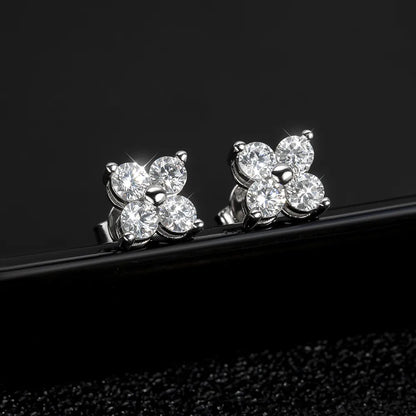 Brinco 4 Pedras Moissanite - Loratta