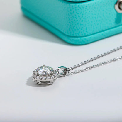 Heart Spark Moissanite Gold Plated Necklace