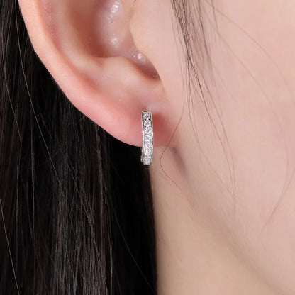 Radiance Moissanite Gold Plated Earrings