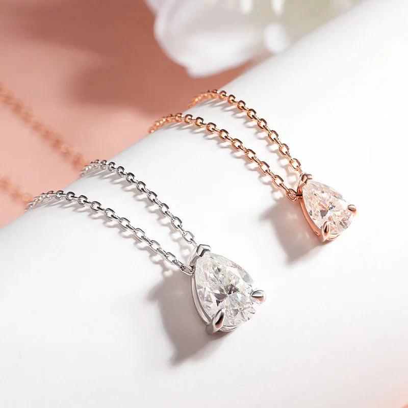 Lumina Moissanite Gold Plated Necklace