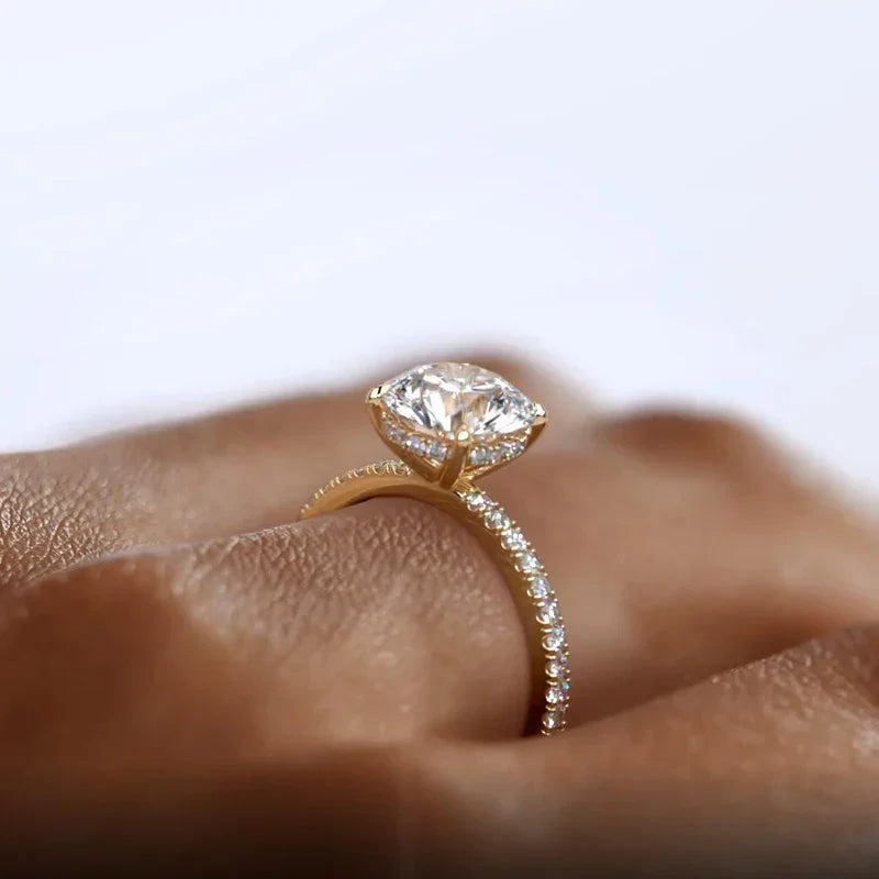 Moissanite Crown of Light Ring