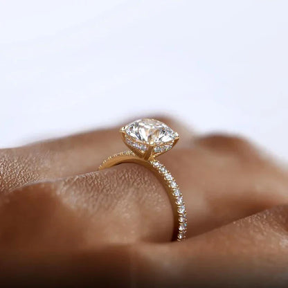Moissanite Crown of Light Ring