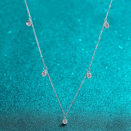 Colar Shine Moissanites em Prata - Loratta