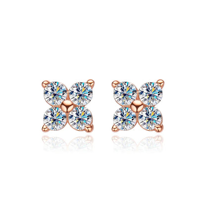 Brinco 4 Pedras Moissanite - Loratta