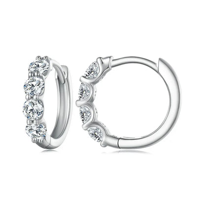 Crown of Lights Moissanite Gold Plated Earrings
