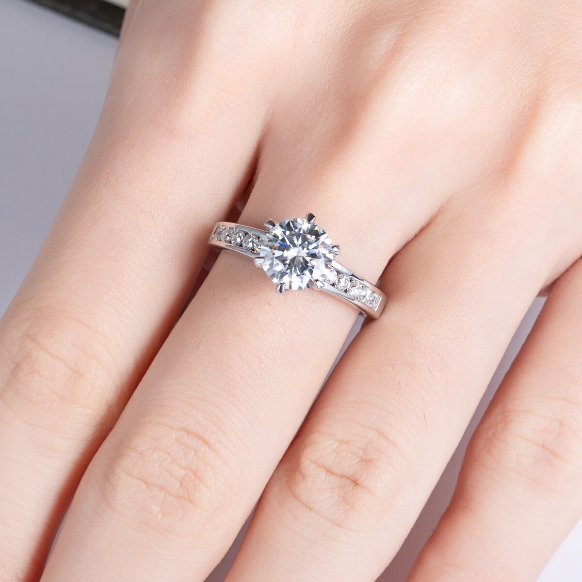 Anel Fairy Moissanite Cravejado - Loratta