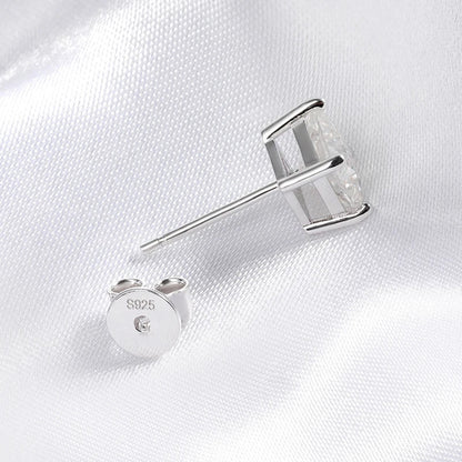 Royal Princess Cut Moissanite Gold Plated Earrings