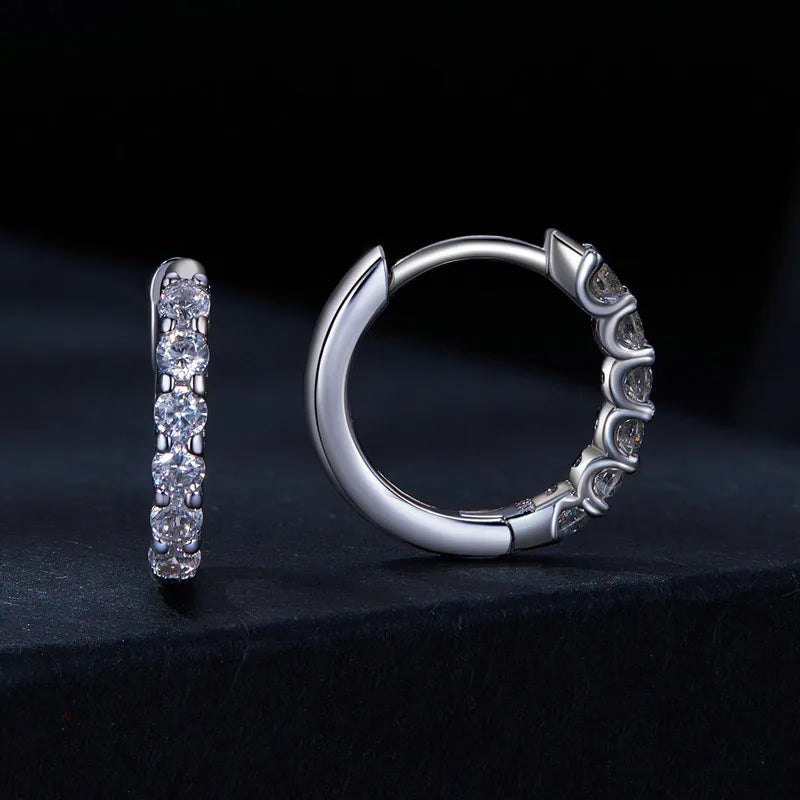 Crown of Lights Moissanite Gold Plated Earrings