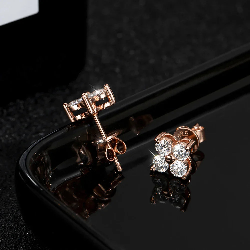 Brinco 4 Pedras Moissanite - Loratta