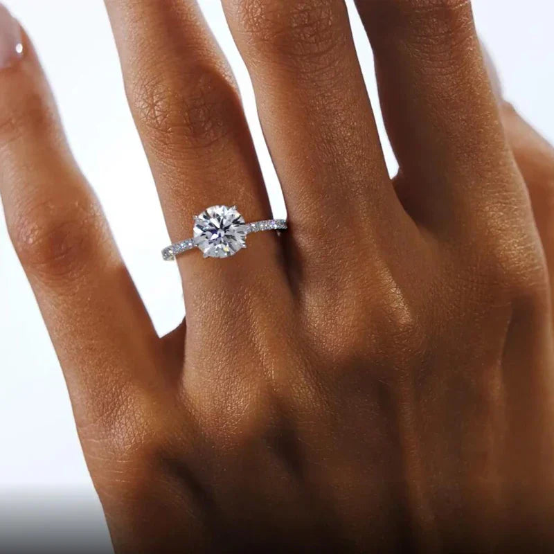 Moissanite Crown of Light Ring