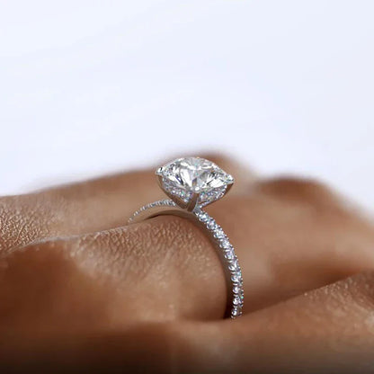 Moissanite Crown of Light Ring