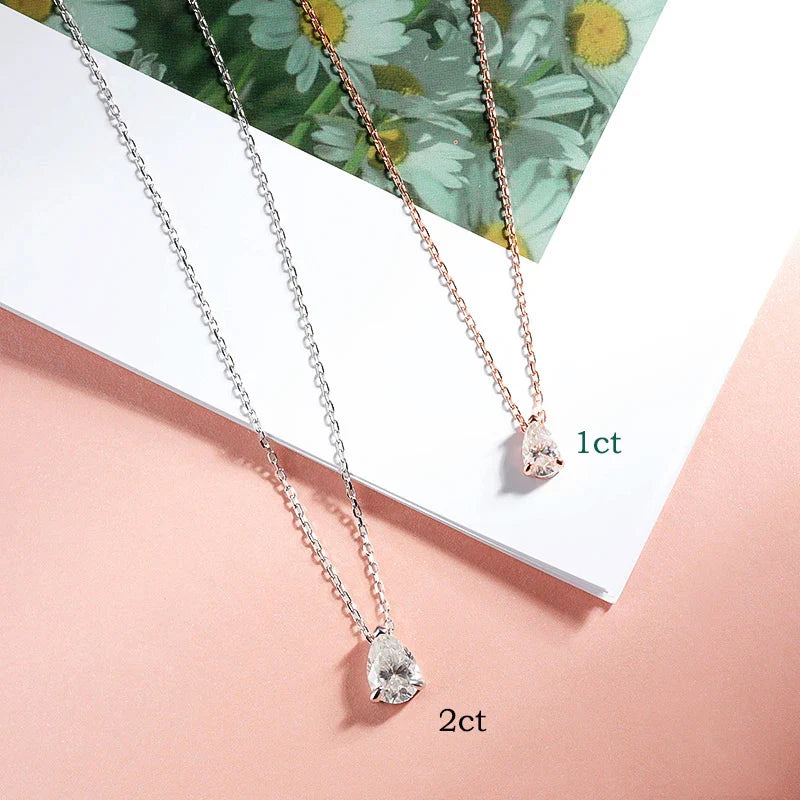 Lumina Moissanite Gold Plated Necklace