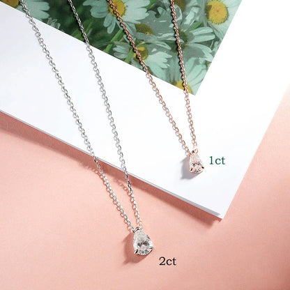 Lumina Moissanite Gold Plated Necklace