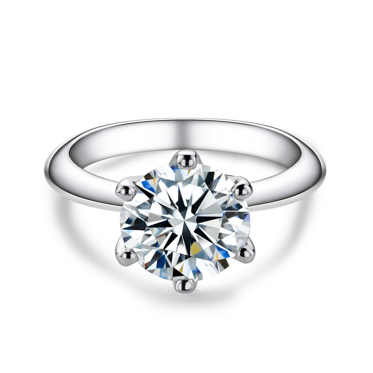Anel Solitário Brilhante Moissanite - Loratta