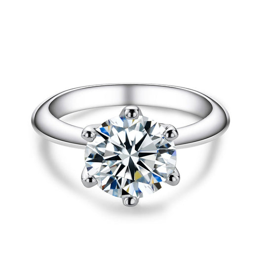 Anel Solitário Brilhante Moissanite - Loratta