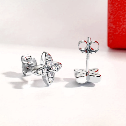 Twinkling Moissanite Stone Gold Plated Earrings